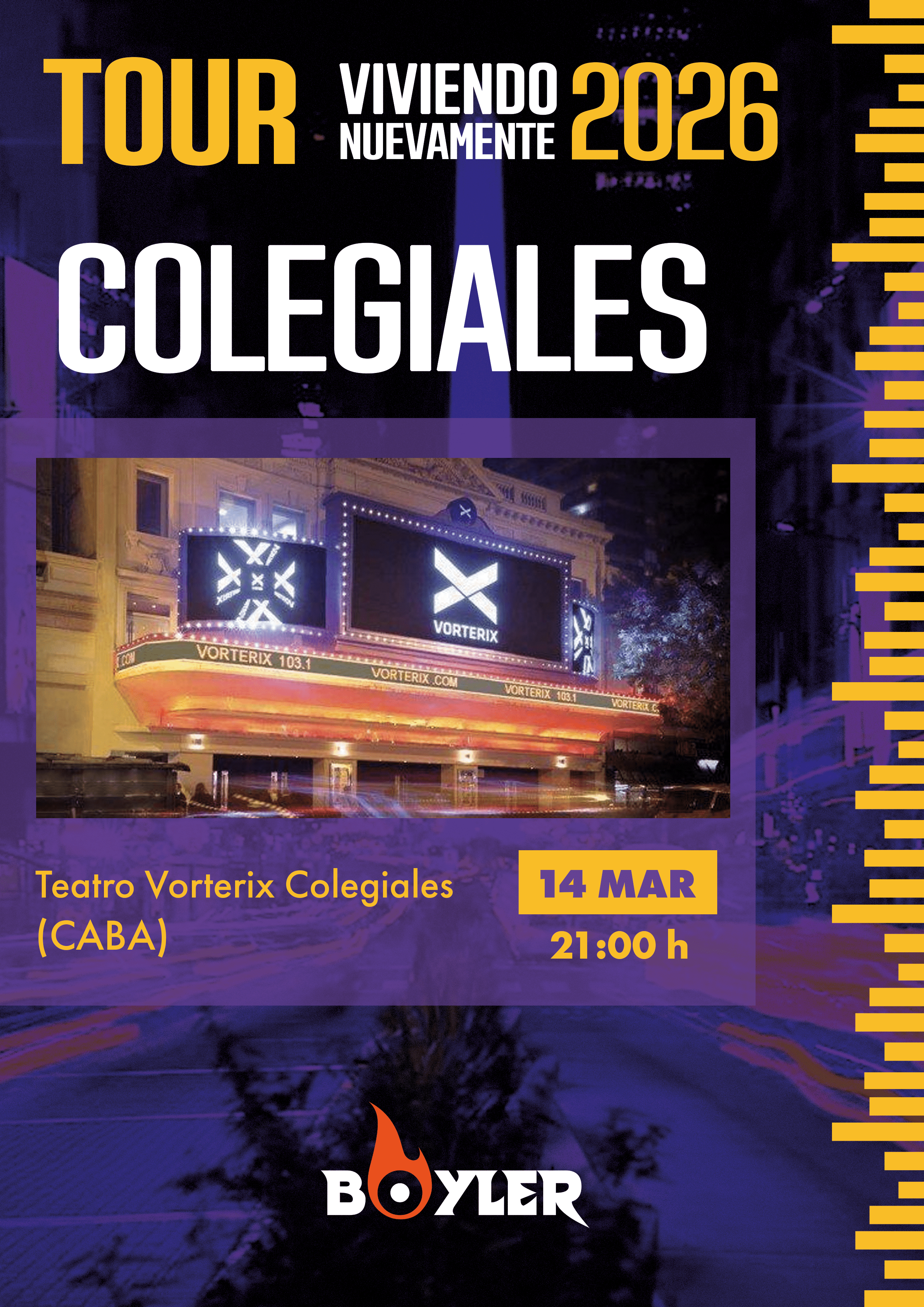 Poster tour en Colegiales