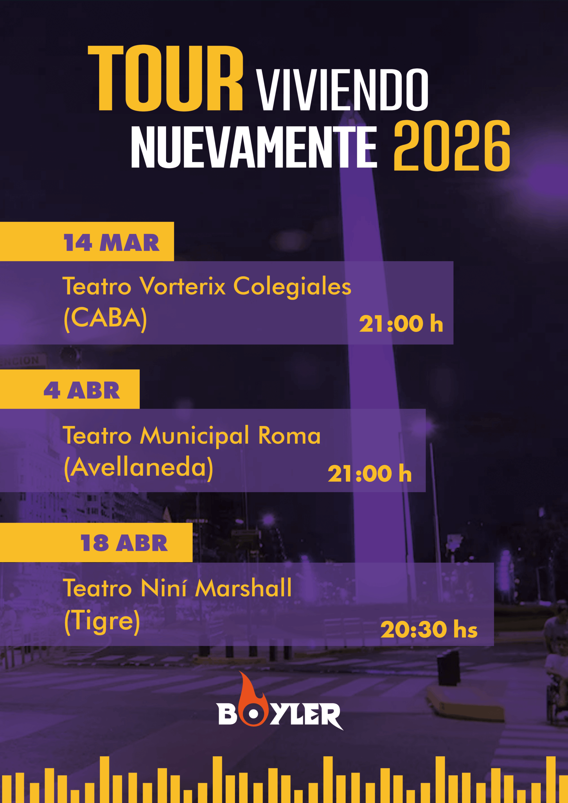 Poster del tour en Argentina